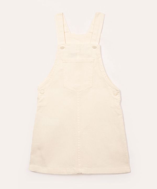 salopete infantil cotelê off white 12