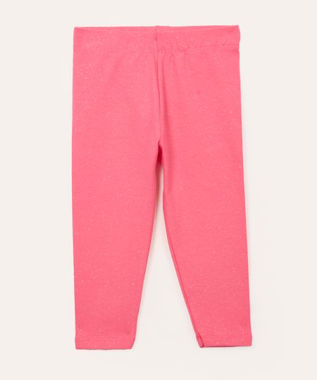 calça infantil legging com glitter pink 1