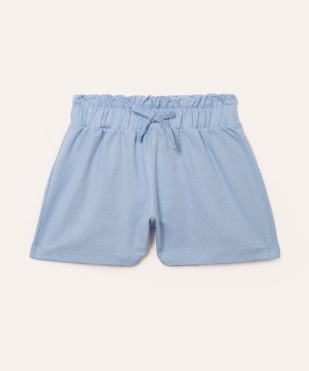 short infantil clochard glitter azul 10