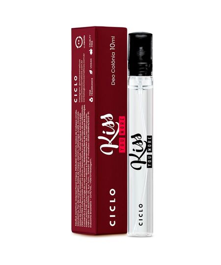 deo colônia kiss you more ciclo 10ml 10 ML deo colônia kiss you more ciclo 10ml 10 ML