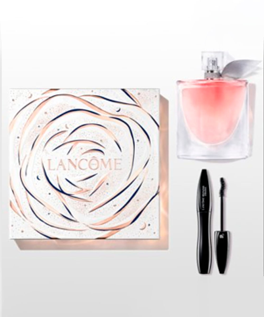 kit perfume lancôme la vie est belle + máscara hypnôse
