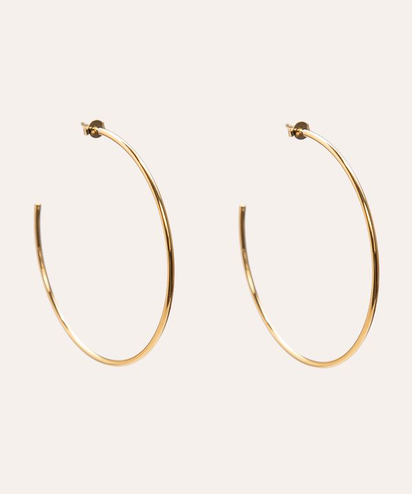 brinco argola básico dourado UNICO