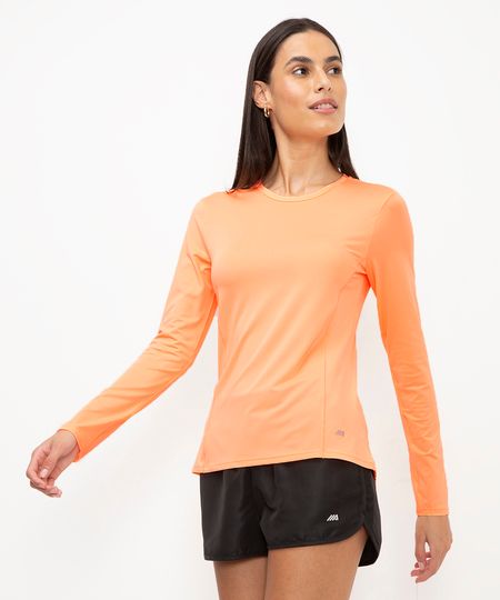 blusa básica manga longa esportiva ace laranja G