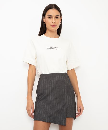 camiseta de algodão peruano england united kingdom off white G camiseta de algodão peruano england united kingdom off white G