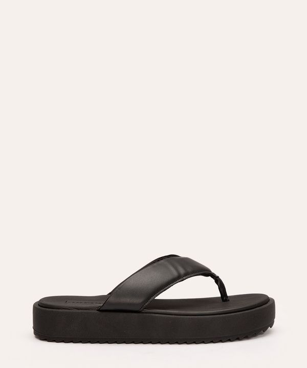 rasteirinha flatform de dedo moleca preta 35