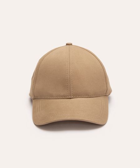 boné de sarja aba curva bege médio - kaki UNICO boné de sarja aba curva bege médio - kaki UNICO
