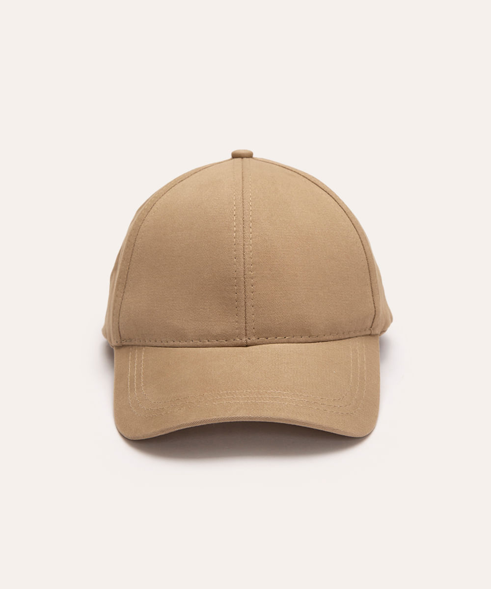 boné de sarja aba curva bege médio - kaki
