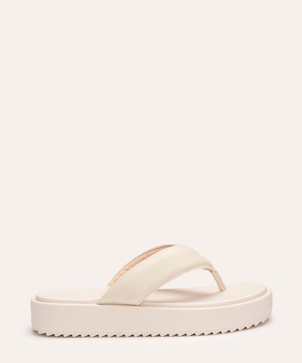 rasteirinha flatform de dedo moleca off white 35