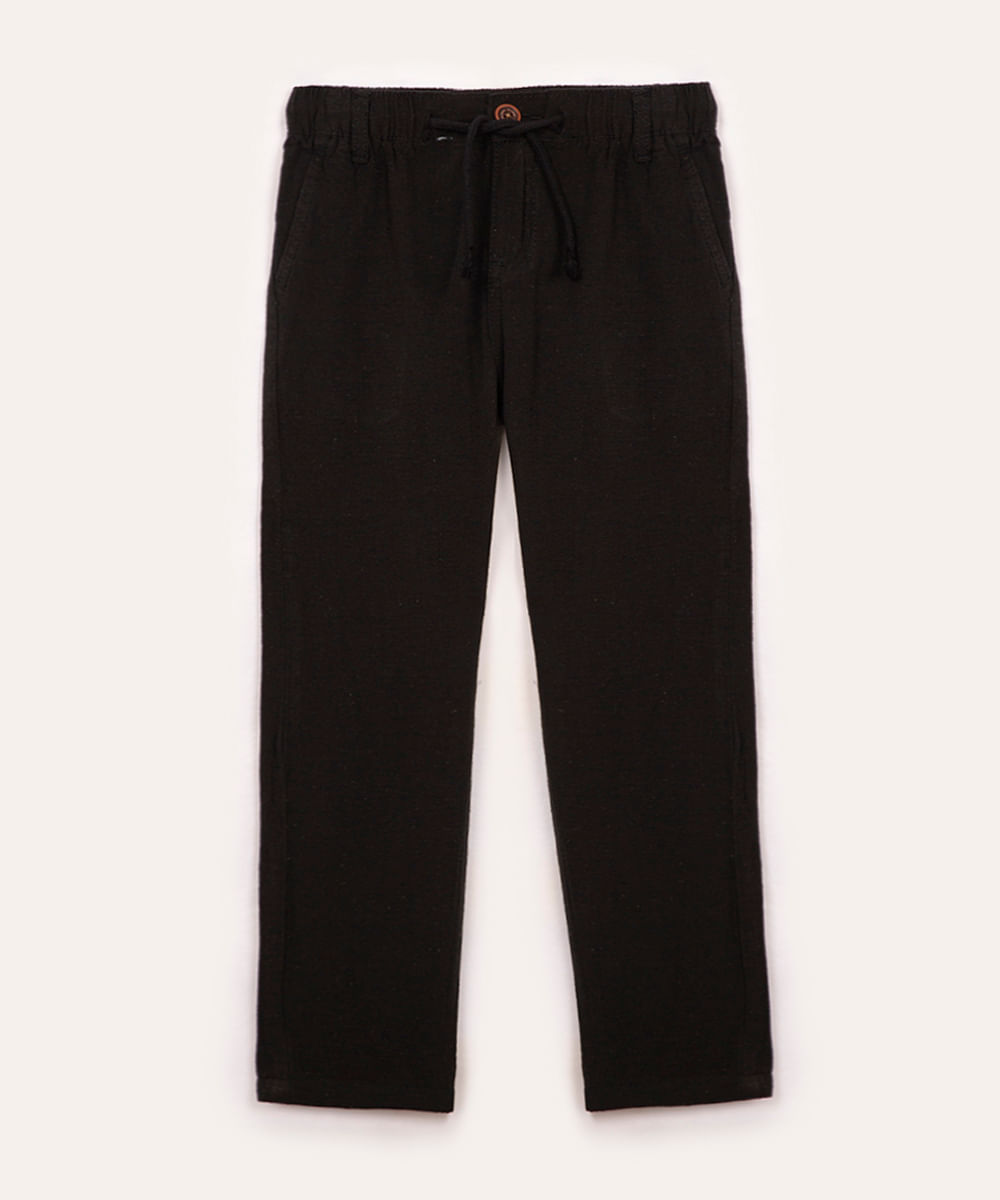 calça infantil texturizada preto