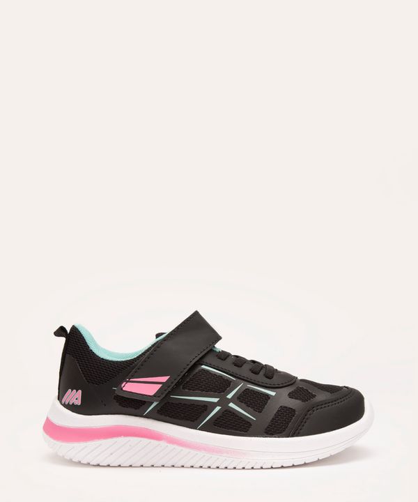 tênis infantil com velcro preto 31