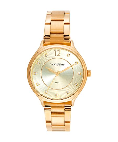 relógio mondaine analógico 32516lpmvde1k dourado UNICO