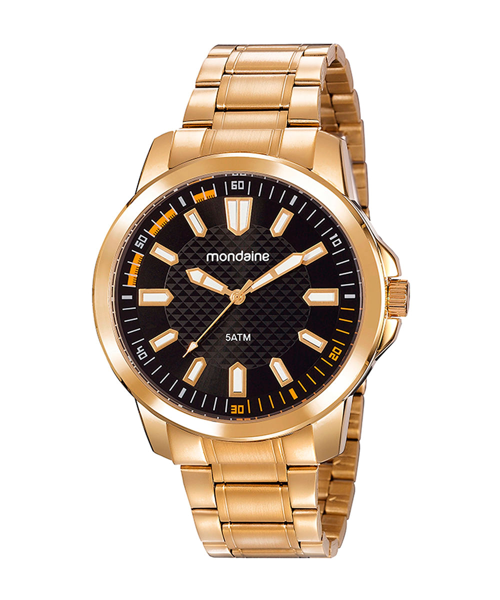relógio mondaine analógico 99417gpmvde2kc dourado