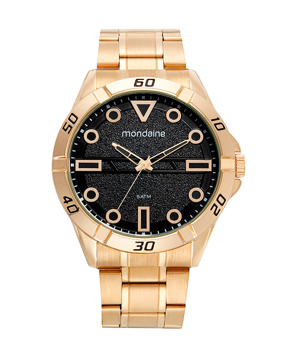 relógio mondaine analógico 32558gpmvde1kc dourado
