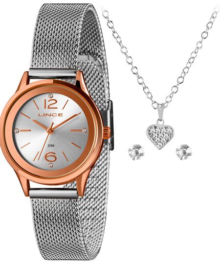 relógio lince analógico lrth182l30-k03ws2sx prateado UNICO relógio lince analógico lrth182l30-k03ws2sx prateado UNICO