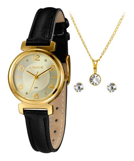 relógio lince analógico lrch176l28-k00lc2px dourado UNICO