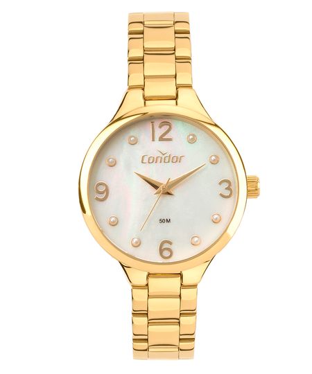 relógio condor analógico co2036mwsk4b dourado UNICO relógio condor analógico co2036mwsk4b dourado UNICO