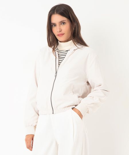 jaqueta corta vento com capuz off white PP