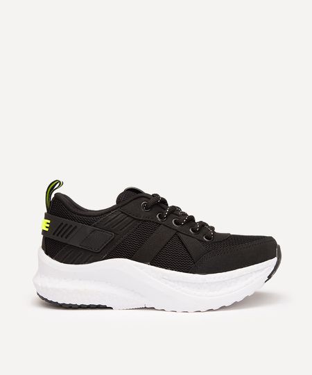 tênis infantil esportivo ollie preto 28