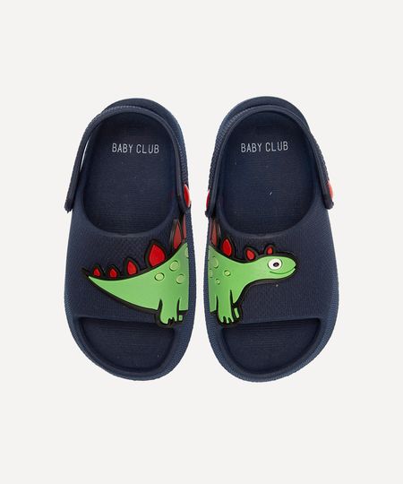 sandália infantil dinossauro azul marinho 24-25