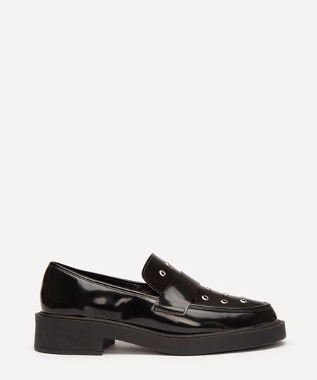 mocassim com ilhós oneself preto 36