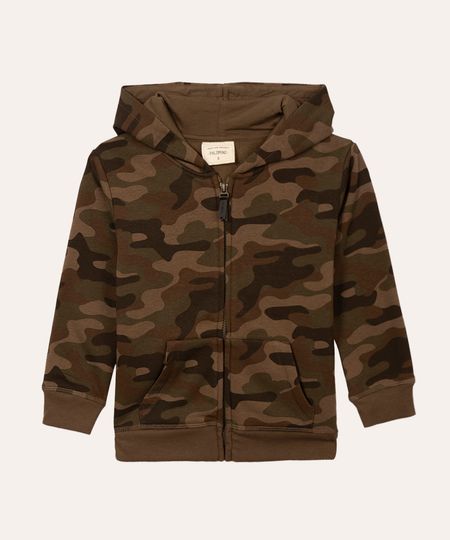 jaqueta de moletom infantil camuflada com capuz verde militar 6