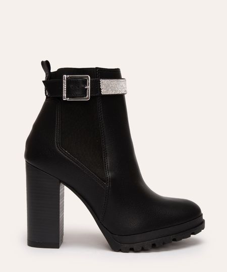 bota meia pata salto alto com strass vizzano preto 39 bota meia pata salto alto com strass vizzano preto 39