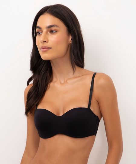 sutiã com aro e bojo alça removível preto 46 sutiã com aro e bojo alça removível preto 46