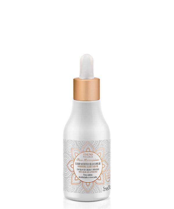 elixir nutritivo óleo capilar millenar óleos marroquinos amend 180g 180 G
