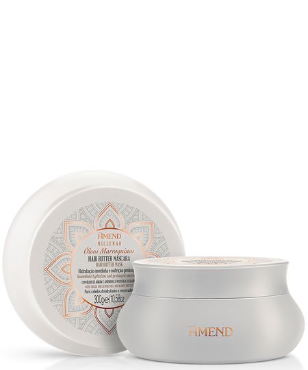 máscara millenar óleos marroquinos amend 300g 300 G máscara millenar óleos marroquinos amend 300g 300 G
