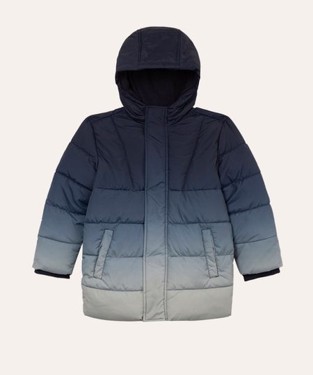 jaqueta puffer infantil degradê azul 4