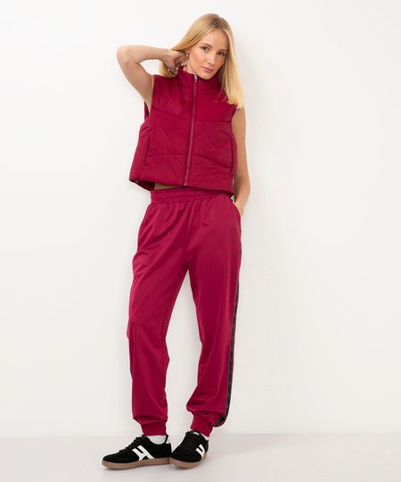 calça reta cintura alta esportiva ace vinho G calça reta cintura alta esportiva ace vinho G