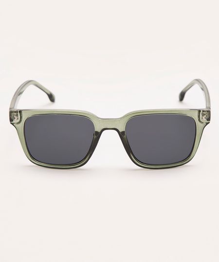 óculos de sol quadrado clear triton verde UNICO