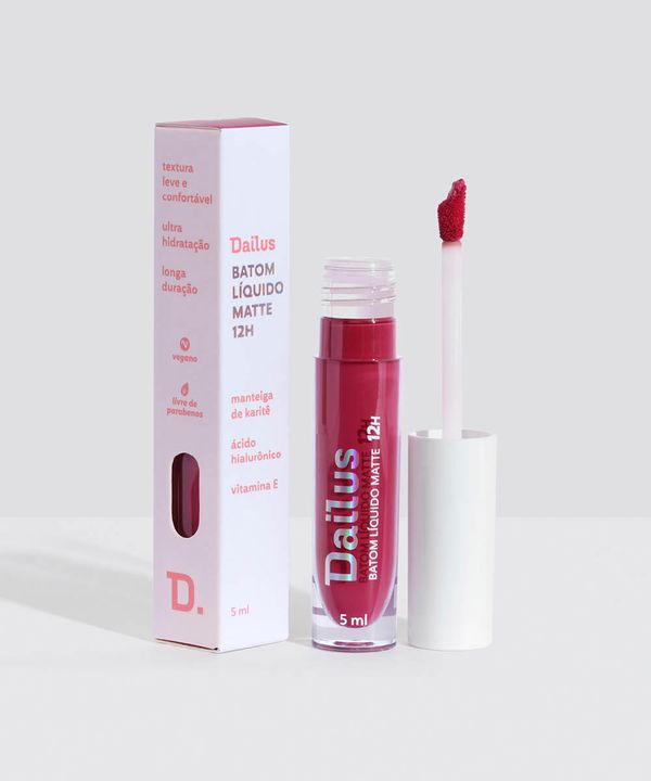 batom líquido matte dailus 12h fucsia UNICO