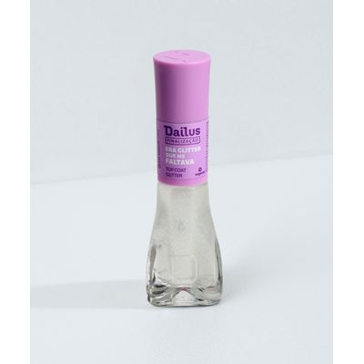 esmalte dailus top coat era glitter que me faltava