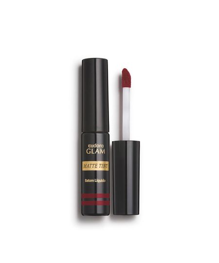 eudora glam batom líquido matte tint bordo intenso UNICO