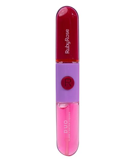 batom duo ruby rose ld03 UNICO