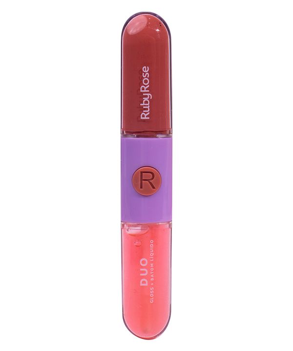 batom duo ruby rose ld02 UNICO