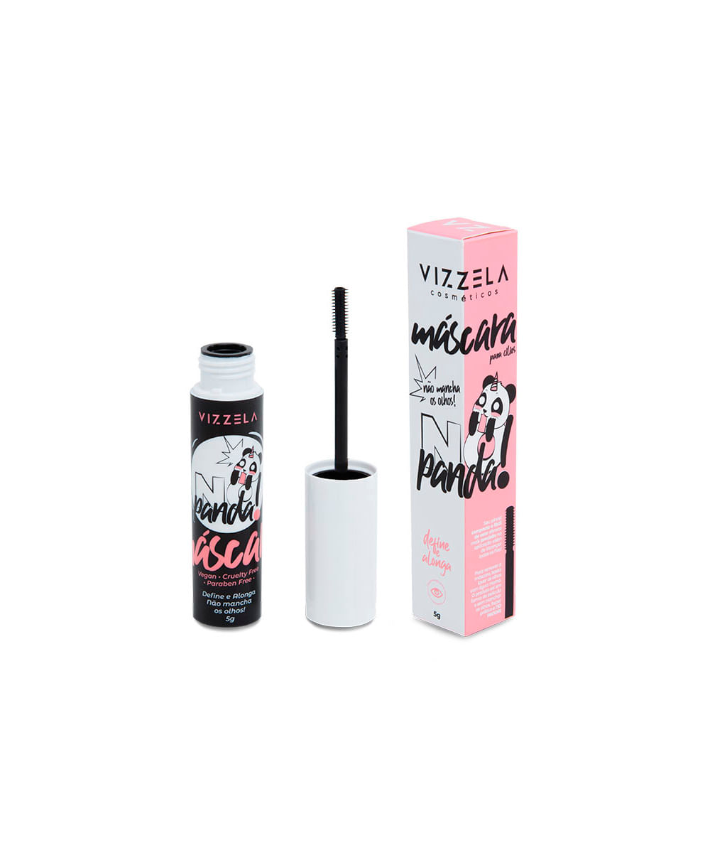 máscara para cílios no panda vizzela preto máscara para cílios no panda vizzela preto