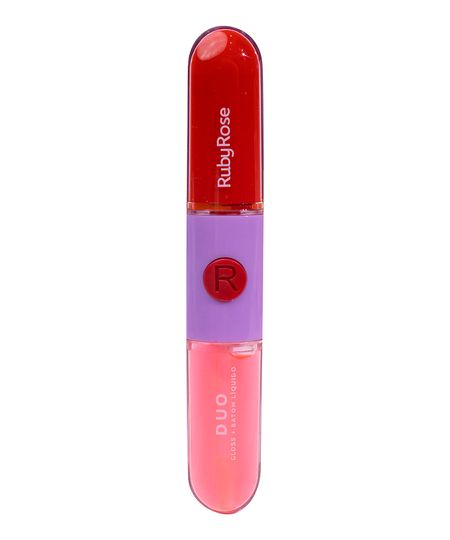 batom duo ruby rose ld01 UNICO