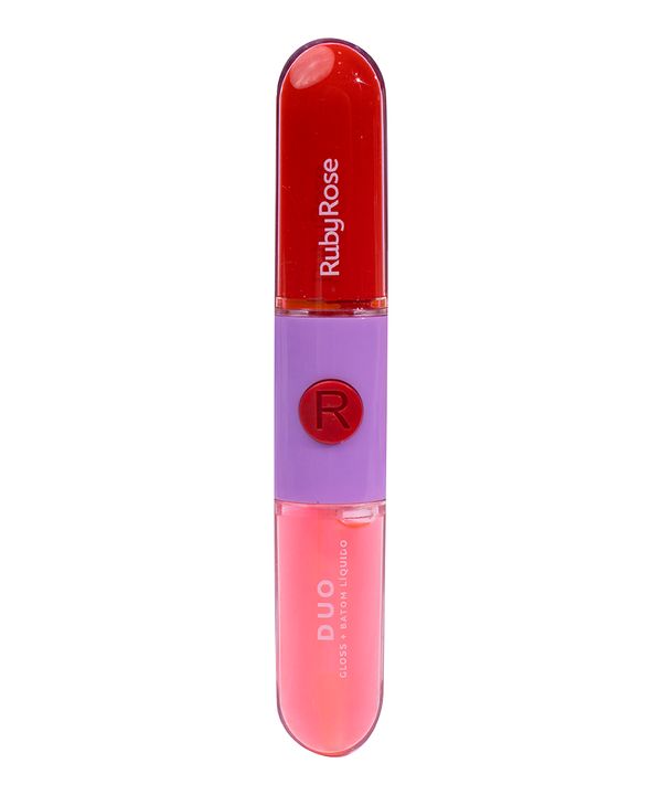 batom duo ruby rose ld01 UNICO