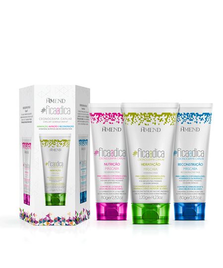 kit cronograma capilar fica a dica amend UNICO kit cronograma capilar fica a dica amend UNICO