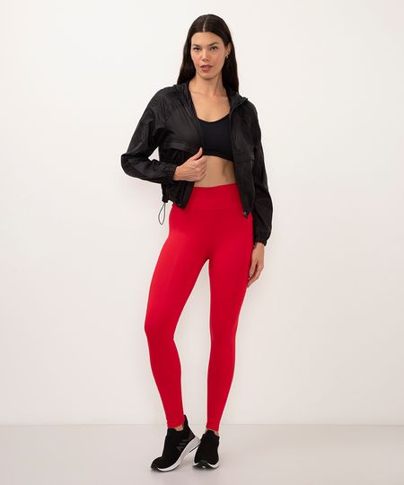calça legging com bolso cintura alta ace vermelho P