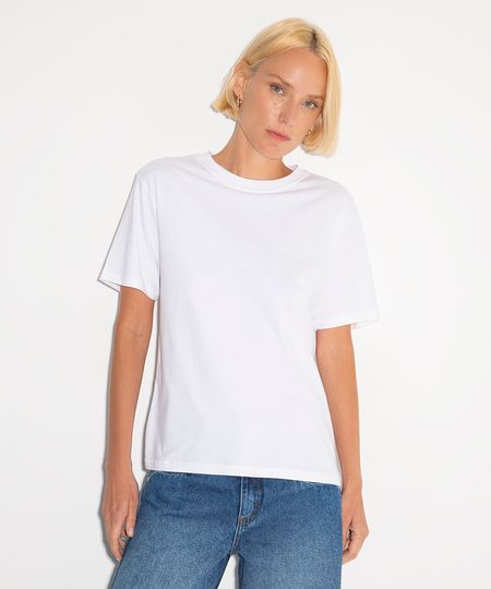 camiseta de algodão mindset off white PP