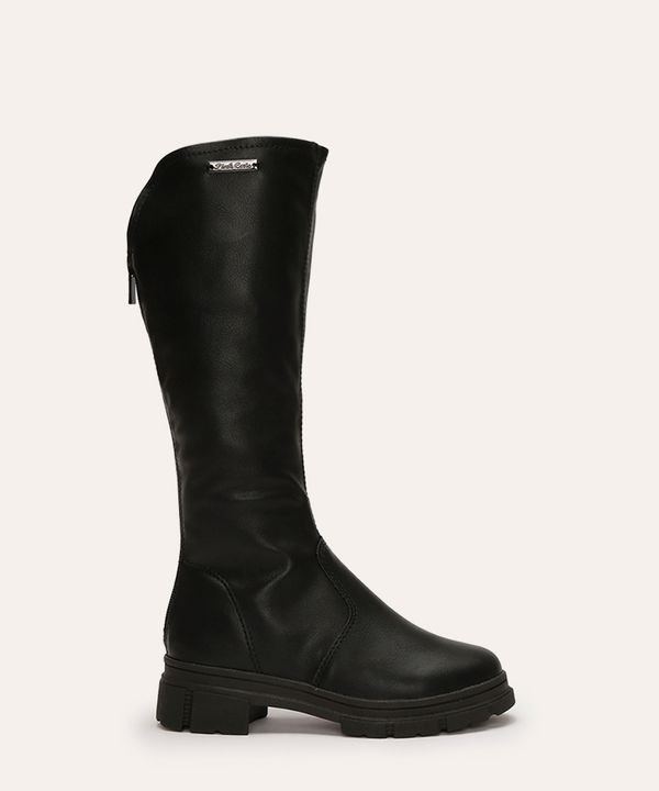 bota infantil cano longo pink cats preto 33