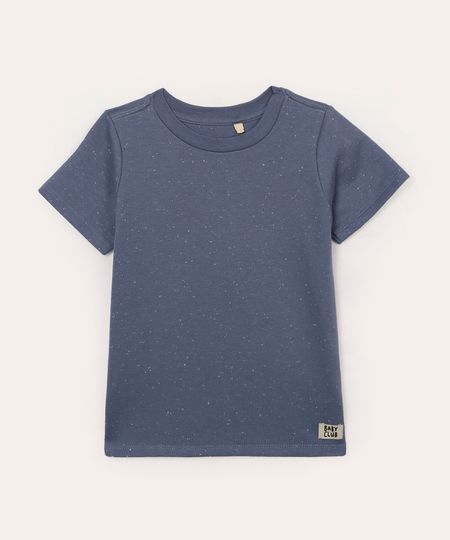 camiseta infantil moletinho azul marinho 2