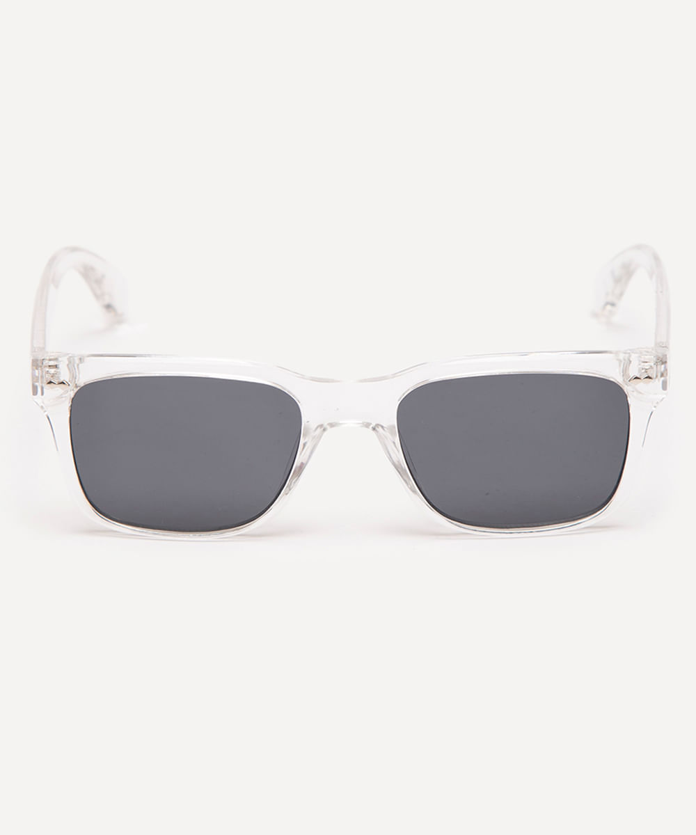 óculos de sol quadrado clear triton transparente