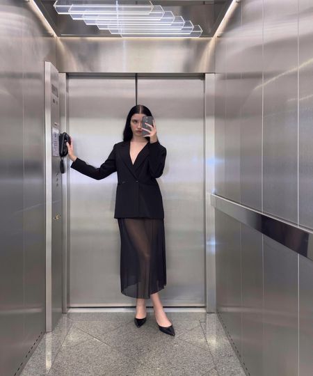 saia midi de tule com hot pant mindset preto M saia midi de tule com hot pant mindset preto M