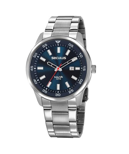 relógio seculus analógico 20786G0SVNA1KF prateado UNICO