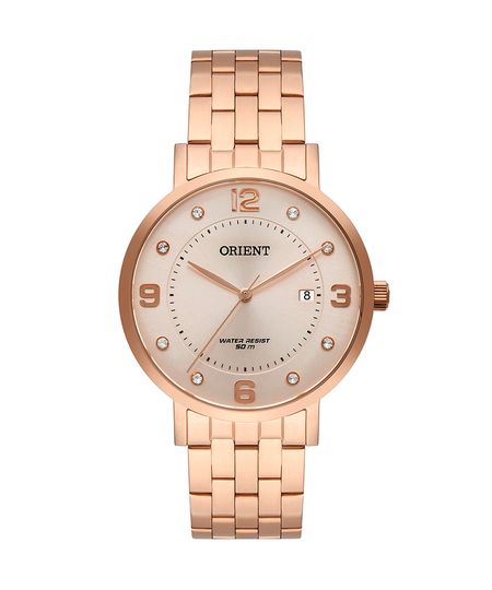 relógio orient analógico FRSS1042 R2RX rosê UNICO