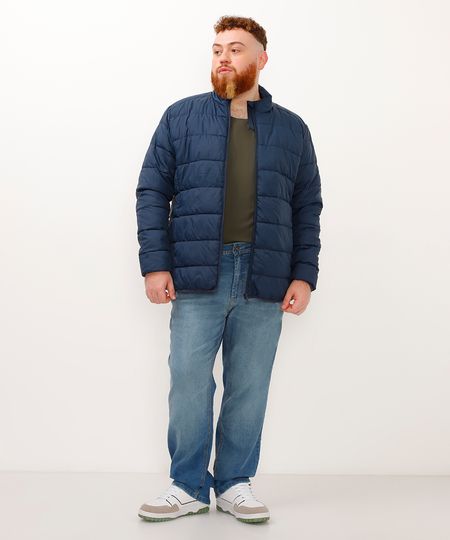 calça jeans reta plus size com bolso azul 52 calça jeans reta plus size com bolso azul 52